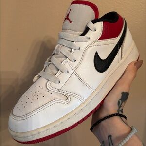 Air Jordan 1 Low GS 'White Gym Red'